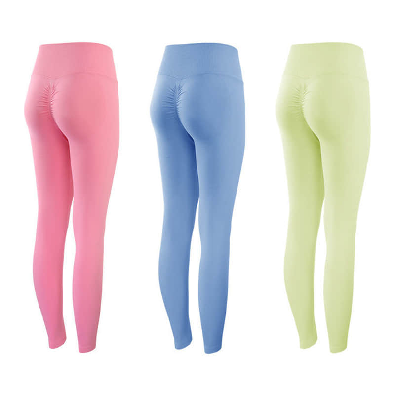 Seamless T-line Sportswear Gym Leggings Peach Butt Yoga Pants for Women