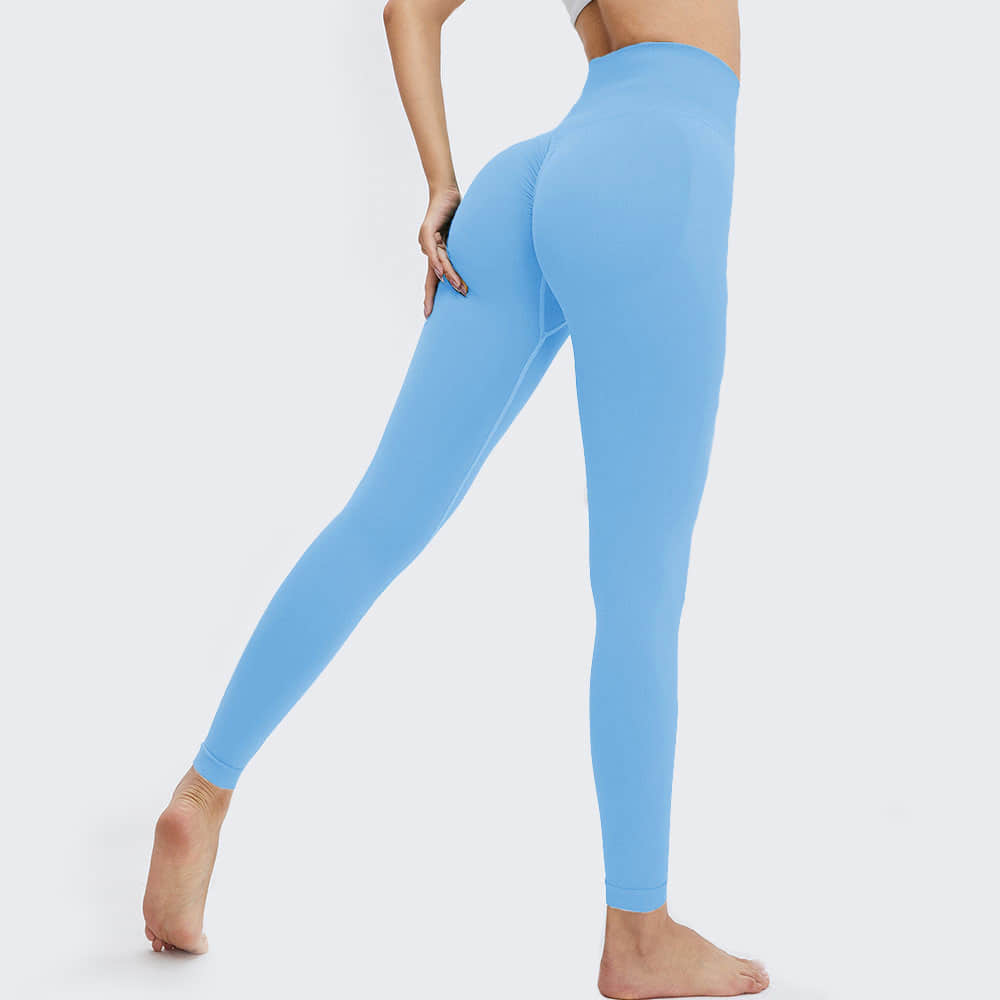 Seamless T-line Sportswear Gym Leggings Peach Butt Yoga Pants for Women