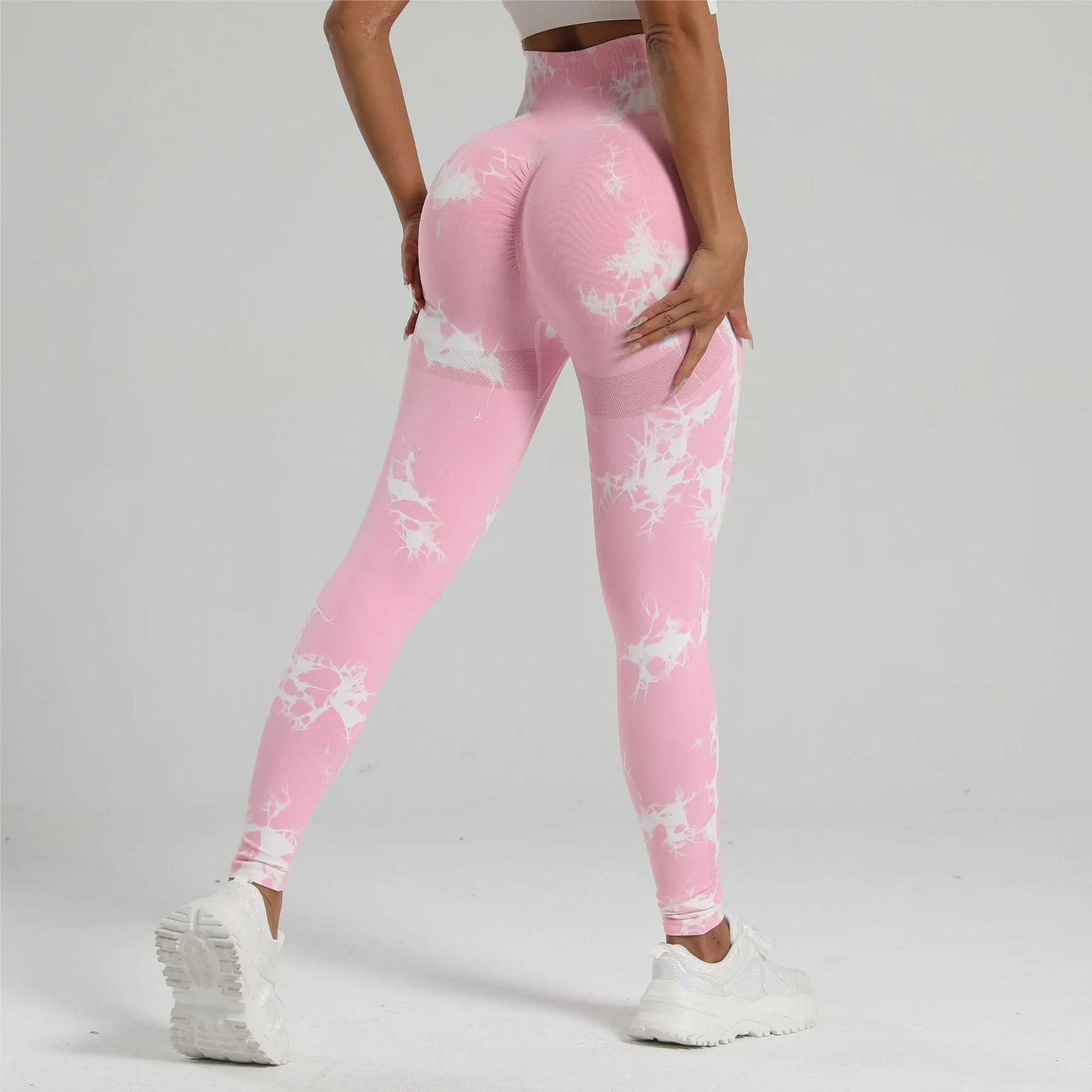 Hot Sale Women Yoga Leggings High Waist Hip Lift Quick Dry Breathable Women Sports Leggings Gym Wear