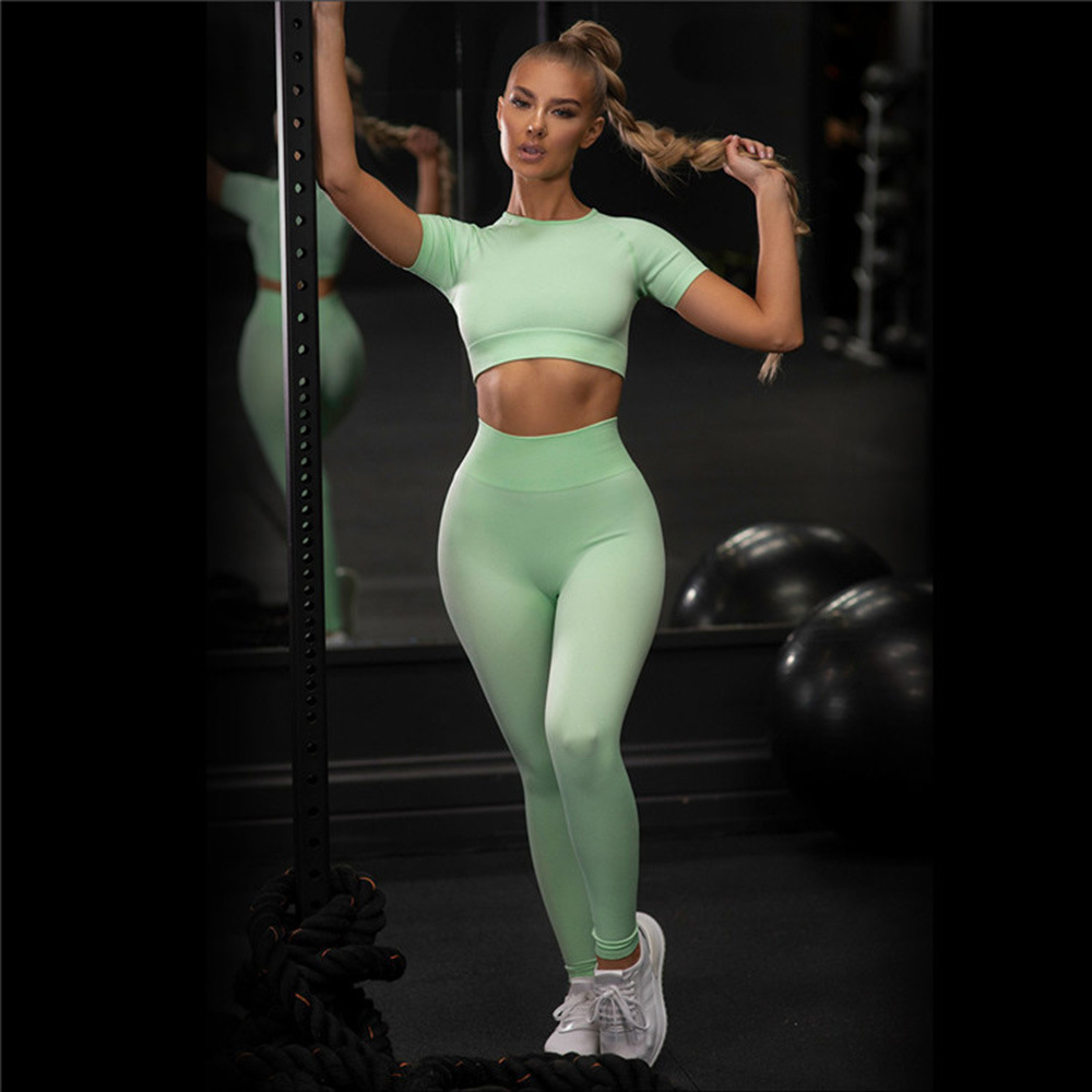 High Quality Activewear Women Gym Wear Gym Outfit Set for Women Customized Yoga Set  Women Sportwear