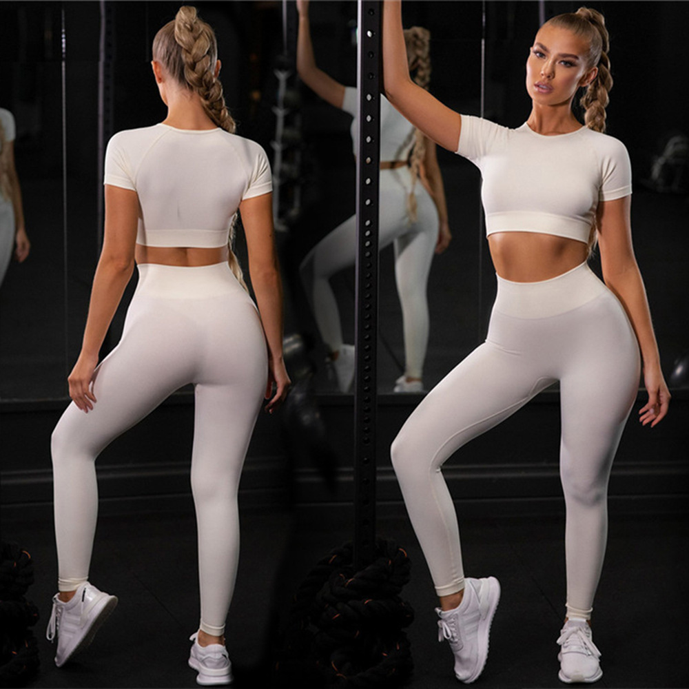 High Quality Activewear Women Gym Wear Gym Outfit Set for Women Customized Yoga Set  Women Sportwear