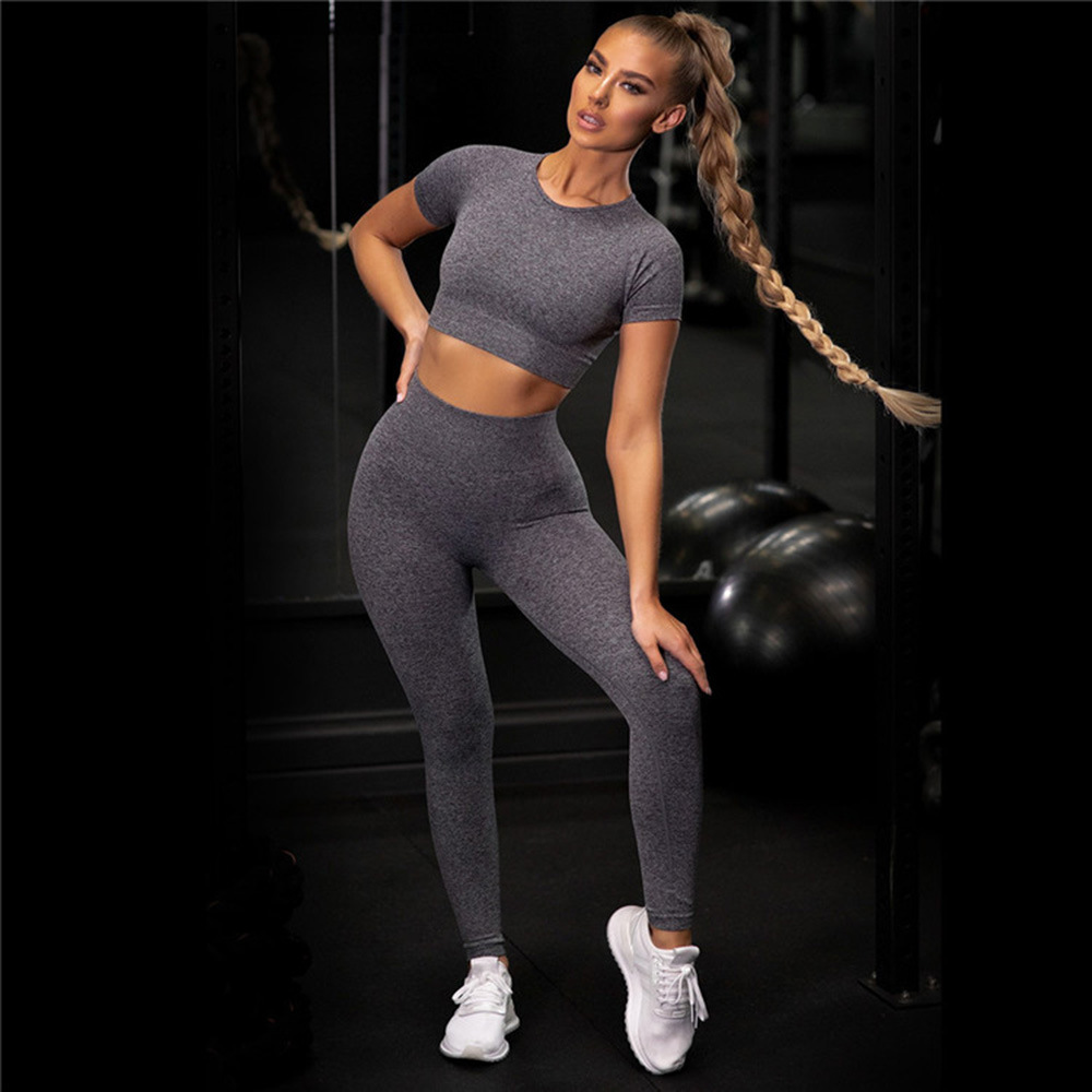 High Quality Activewear Women Gym Wear Gym Outfit Set for Women Customized Yoga Set  Women Sportwear