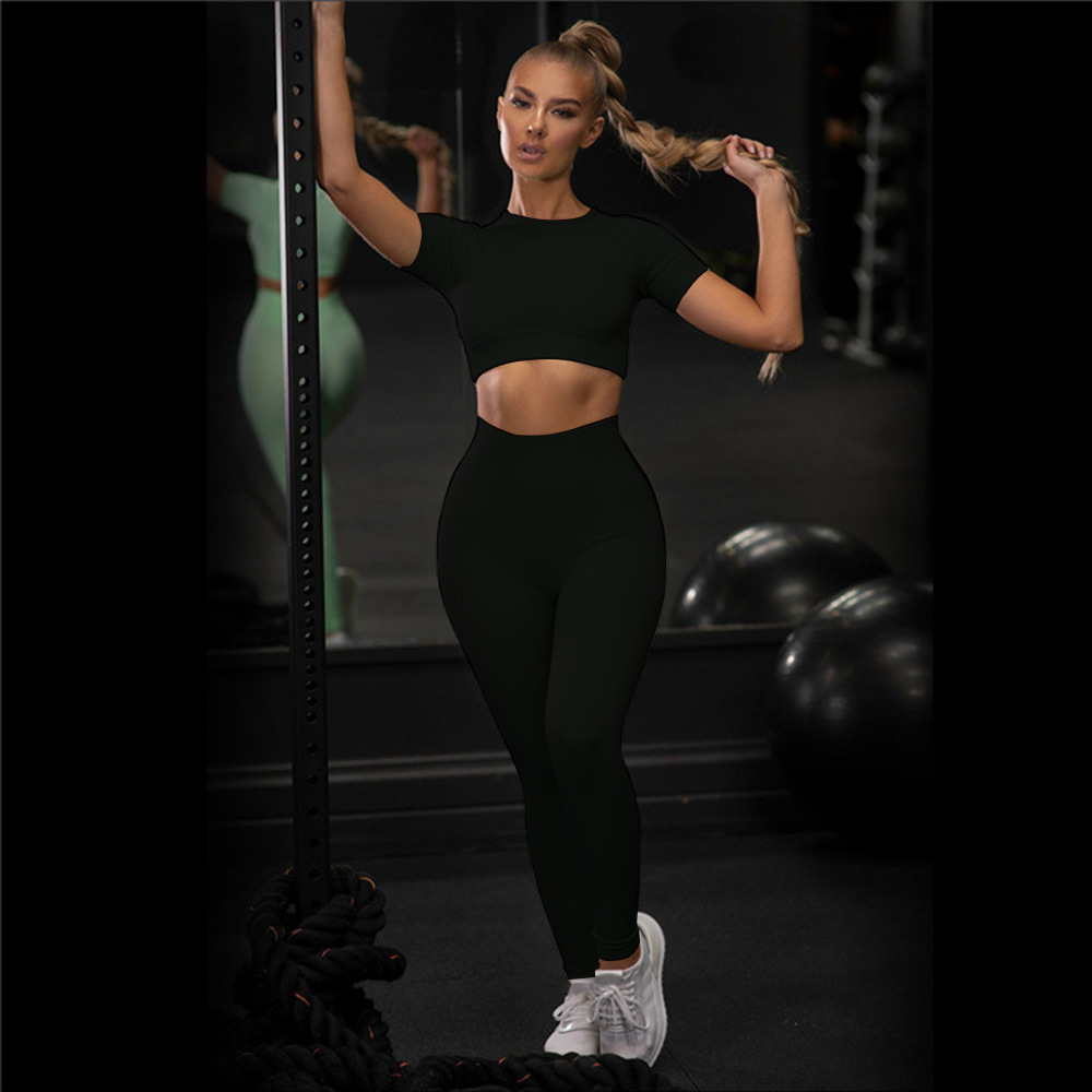 High Quality Activewear Women Gym Wear Gym Outfit Set for Women Customized Yoga Set  Women Sportwear