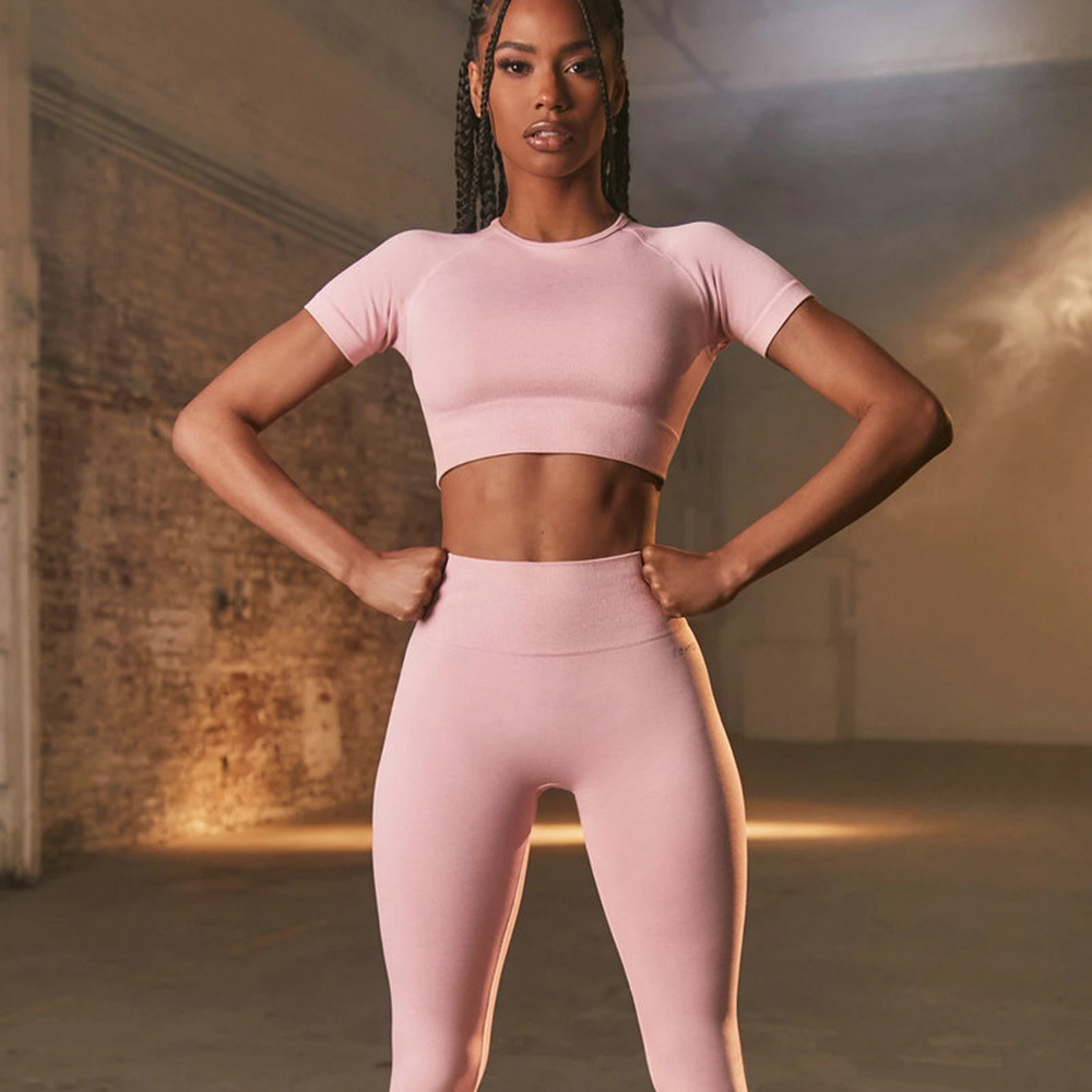 High Quality Activewear Women Gym Wear Gym Outfit Set for Women Customized Yoga Set  Women Sportwear