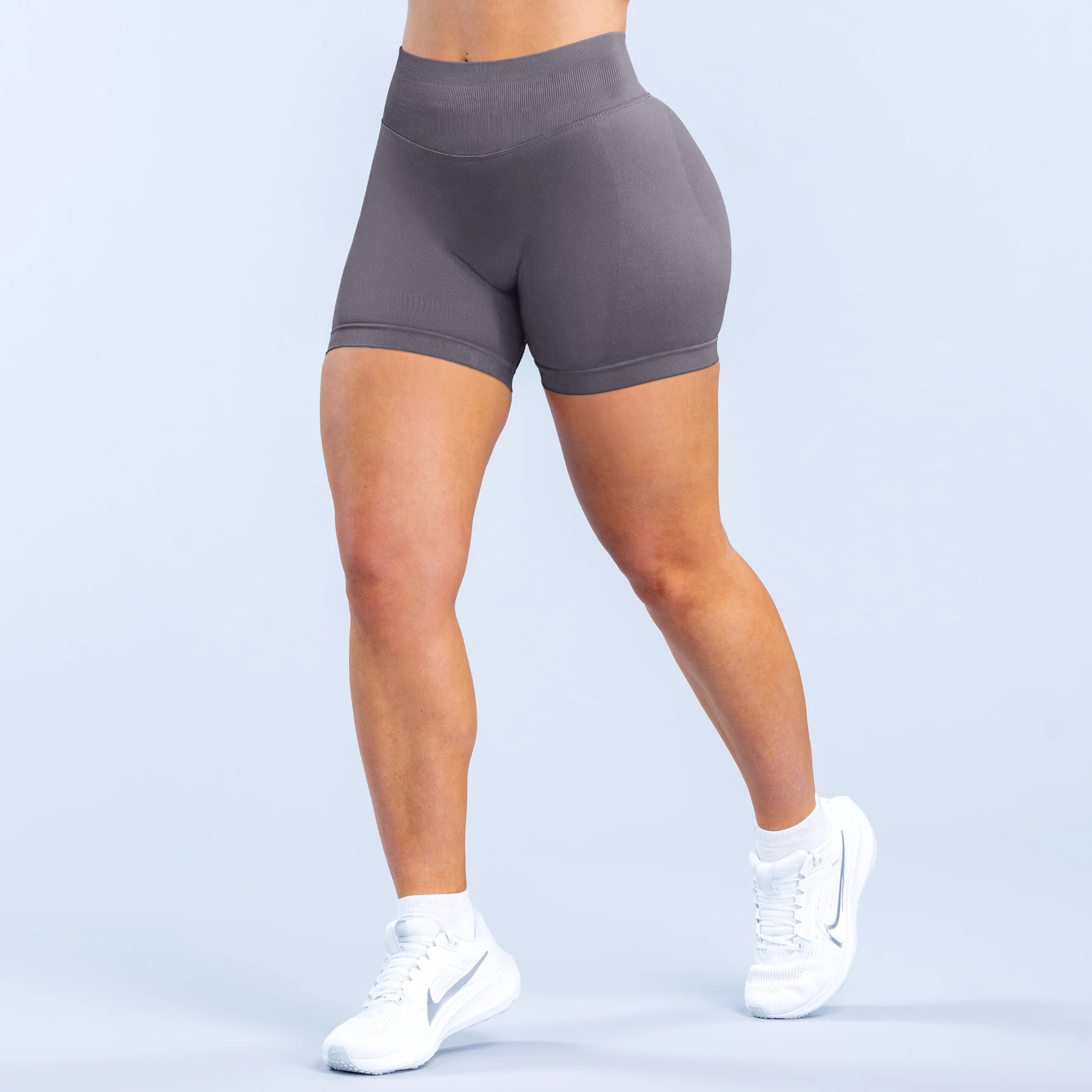 Waist-cinching Butt-lifting Low-waist Seamless Fitness Shorts Yoga Shorts 
