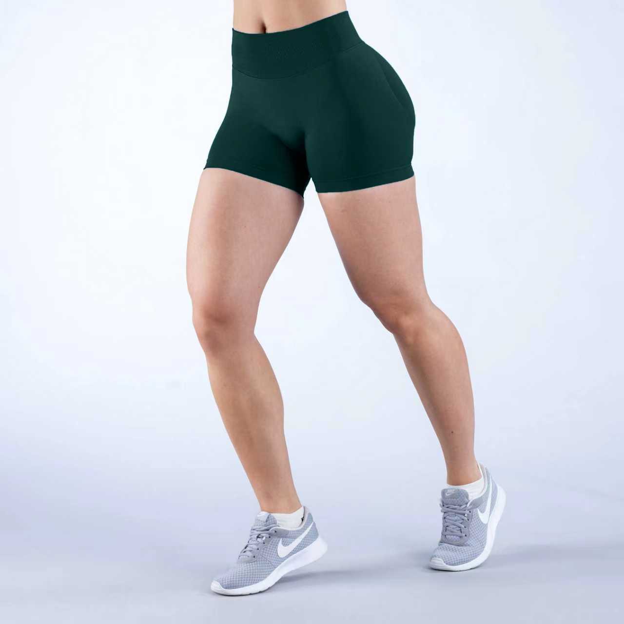 Waist-cinching Butt-lifting Low-waist Seamless Fitness Shorts Yoga Shorts 