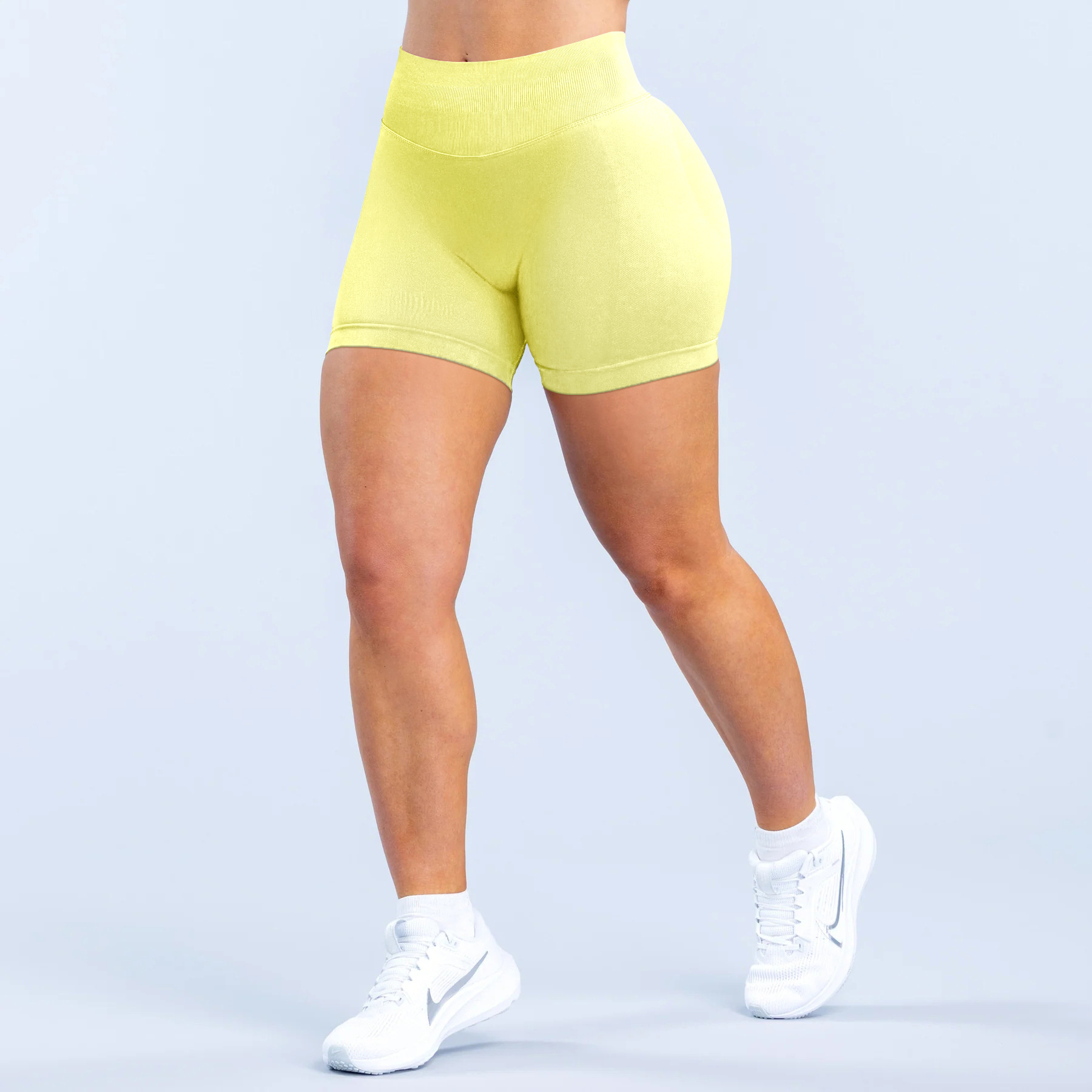 Waist-cinching Butt-lifting Low-waist Seamless Fitness Shorts Yoga Shorts 