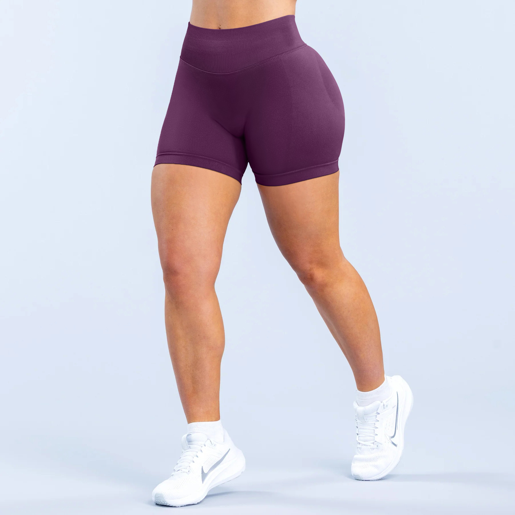 Waist-cinching Butt-lifting Low-waist Seamless Fitness Shorts Yoga Shorts 