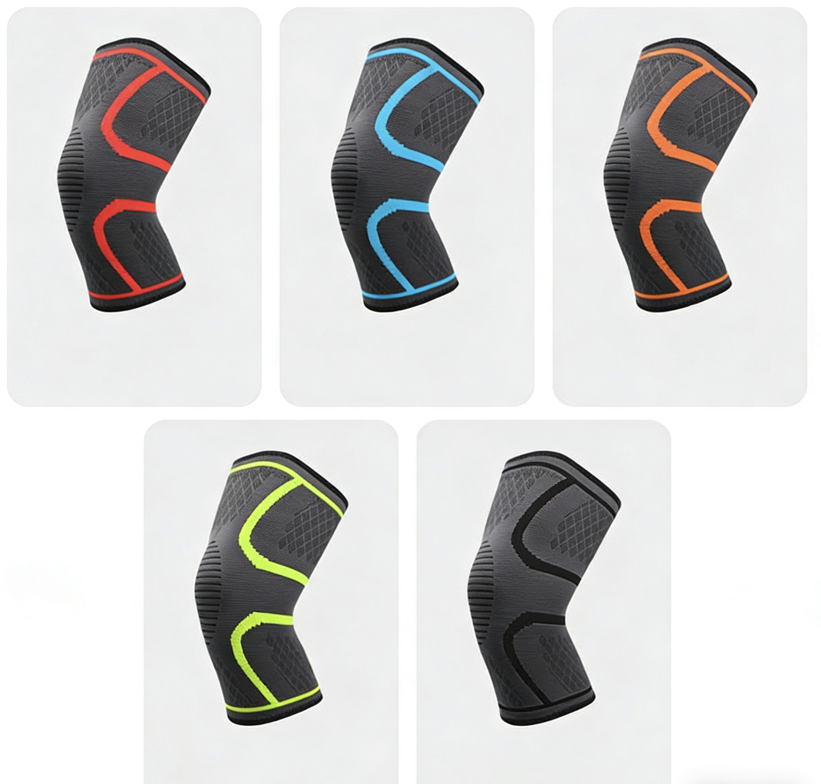 Breathable Nylon Sports Knee Brace for Running Basketball Cycling Fitness Knee Support