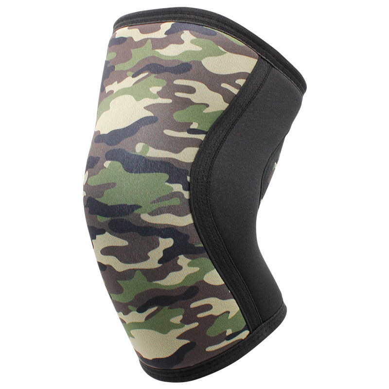 Neoprene Compression Knee Brace with Silicone Anti-slip Protection for Weightlifting Squats Strength