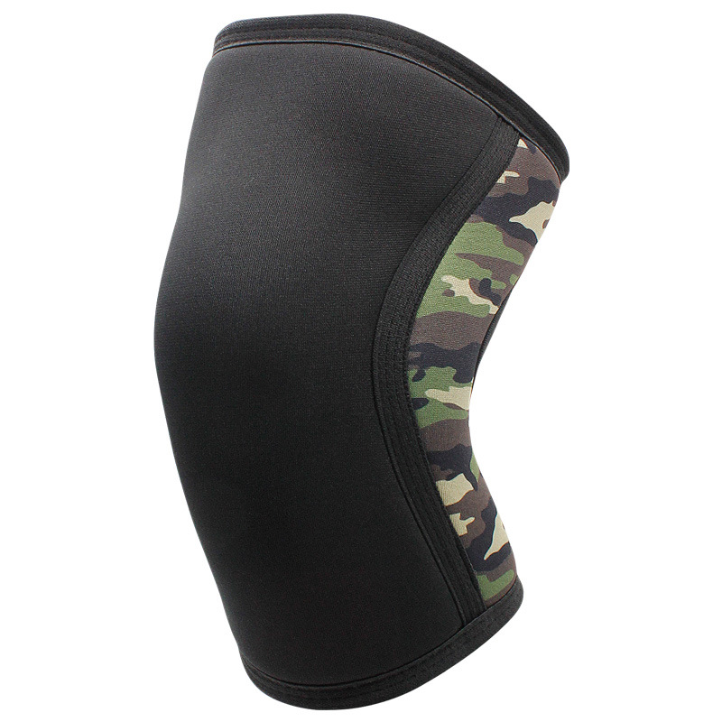 Neoprene Compression Knee Brace with Silicone Anti-slip Protection for Weightlifting Squats Strength