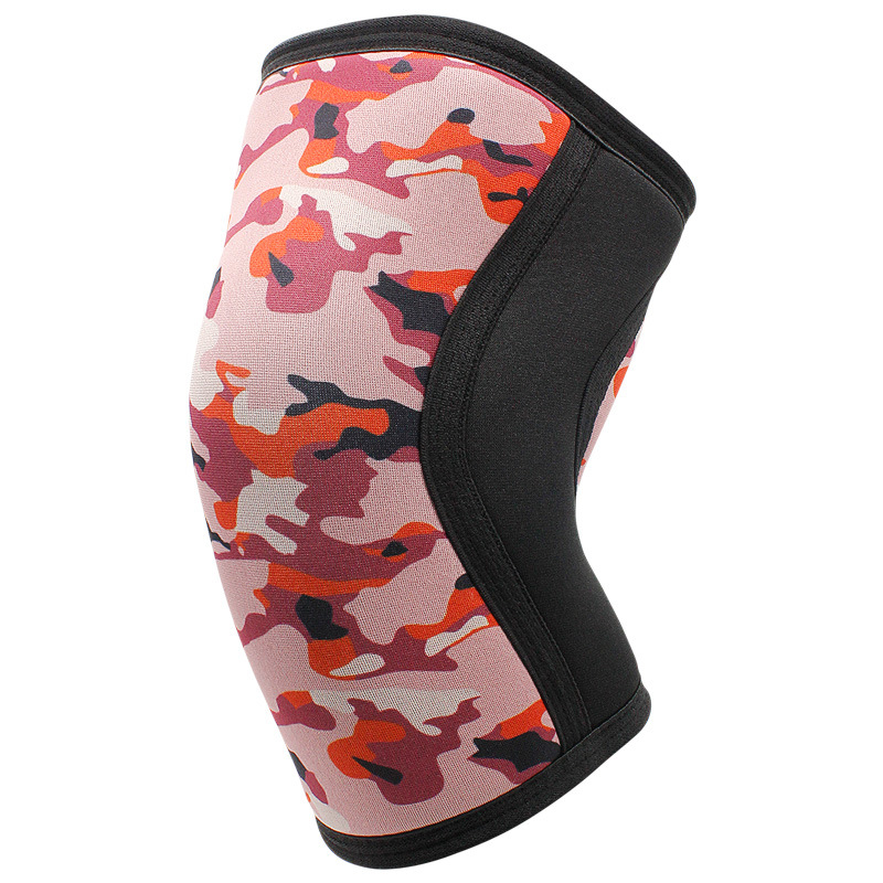 Neoprene Compression Knee Brace with Silicone Anti-slip Protection for Weightlifting Squats Strength