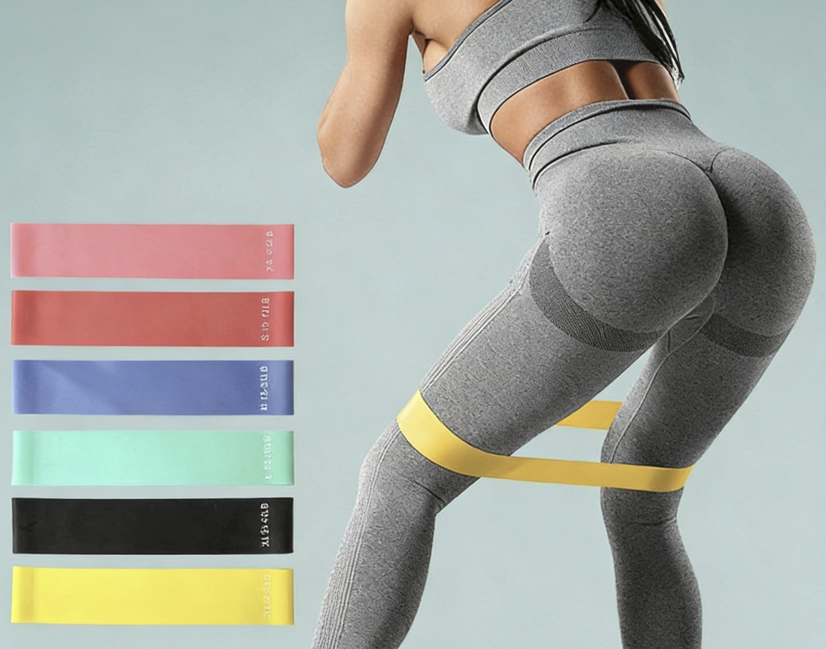 Resistance Bands Elastic Bands Yoga Fitness Resistance Loops Leg Shaping Circular Resistance Bands