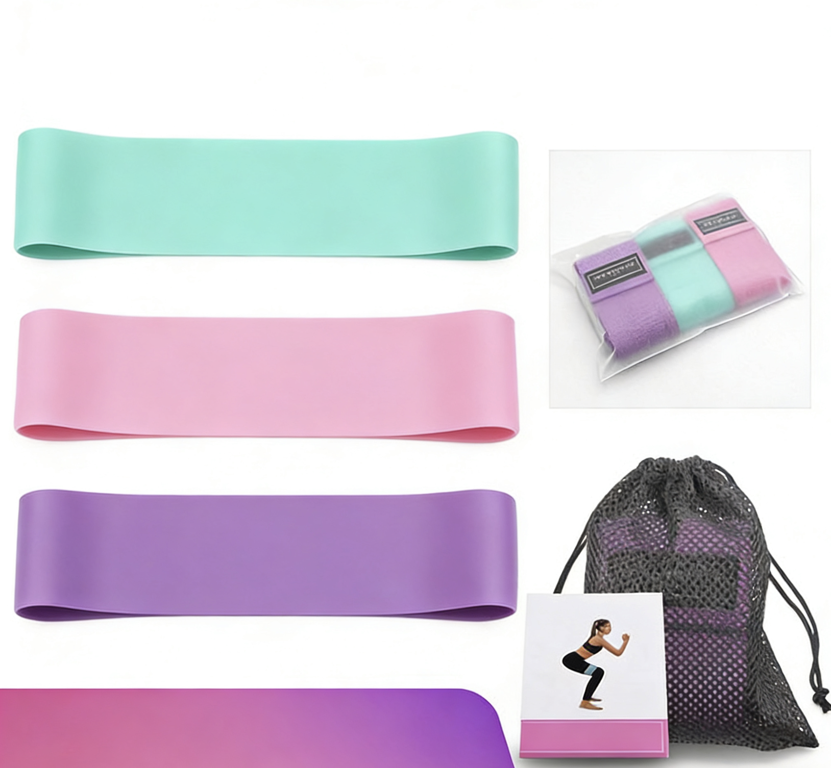 Squat Resistance Band Butt Lifting Band Squat Exercise Ring Resistance Loop Band