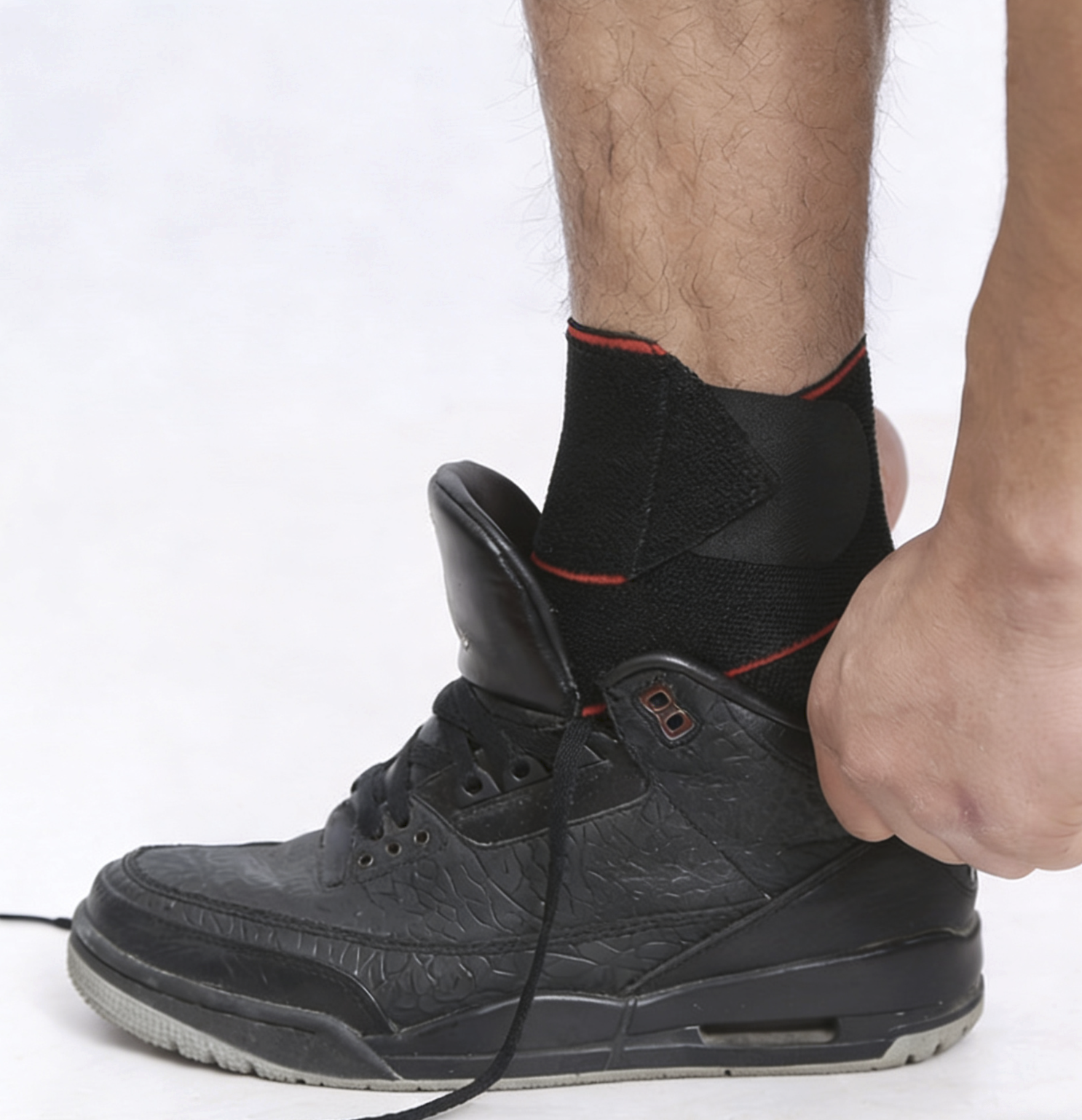 Bandage-wrapped Sports Ankle Support Ankle Brace Anti-sprain Silicone Anti-slip Ankle Protector