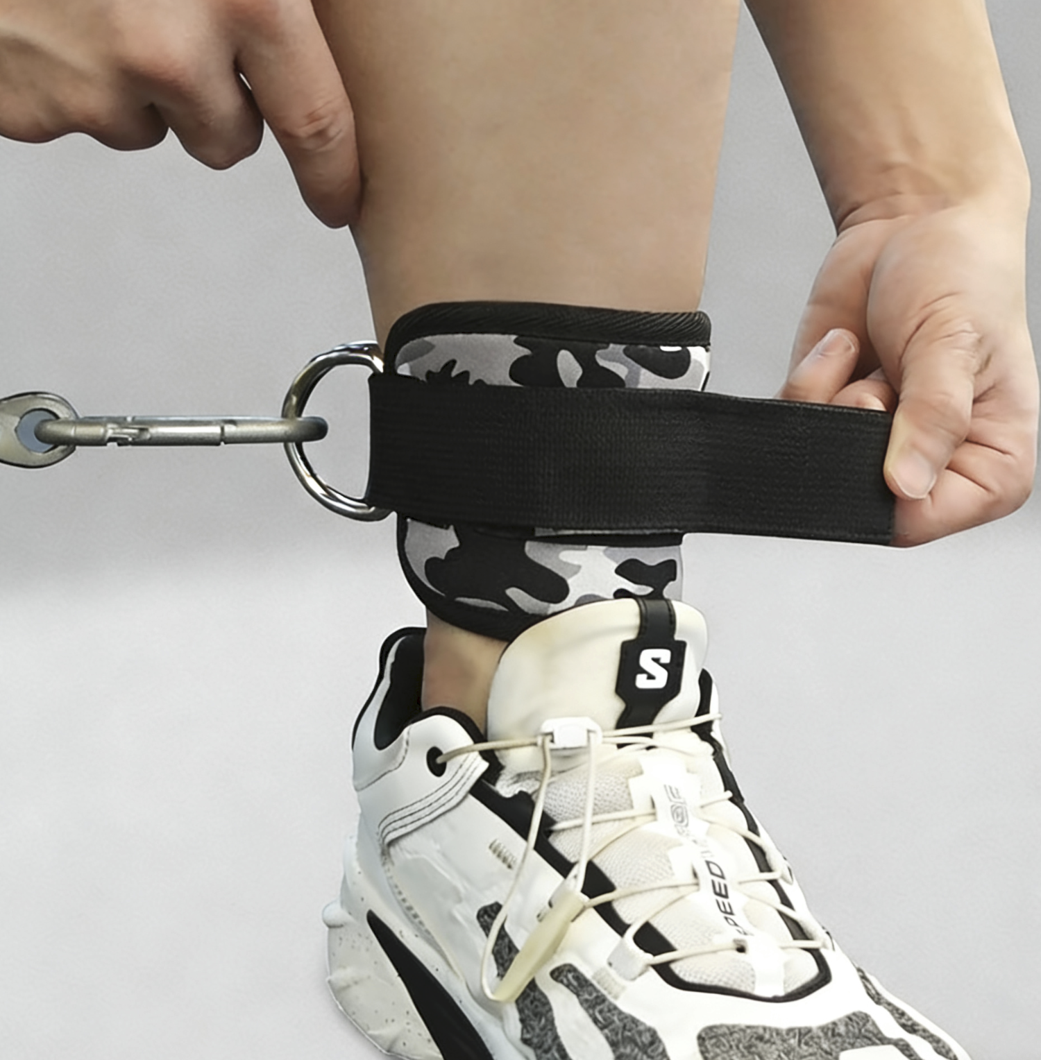 Slimming Camouflage Ankle Strap Leg Muscle Training Fitness Support Brace