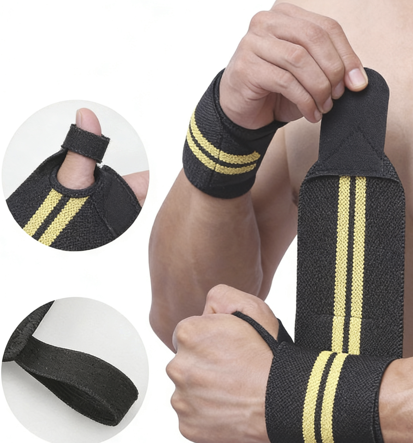 Powerlifting Wrist Wraps Sports Wrist Support Weightlifting Fitness Training Wrist Wraps