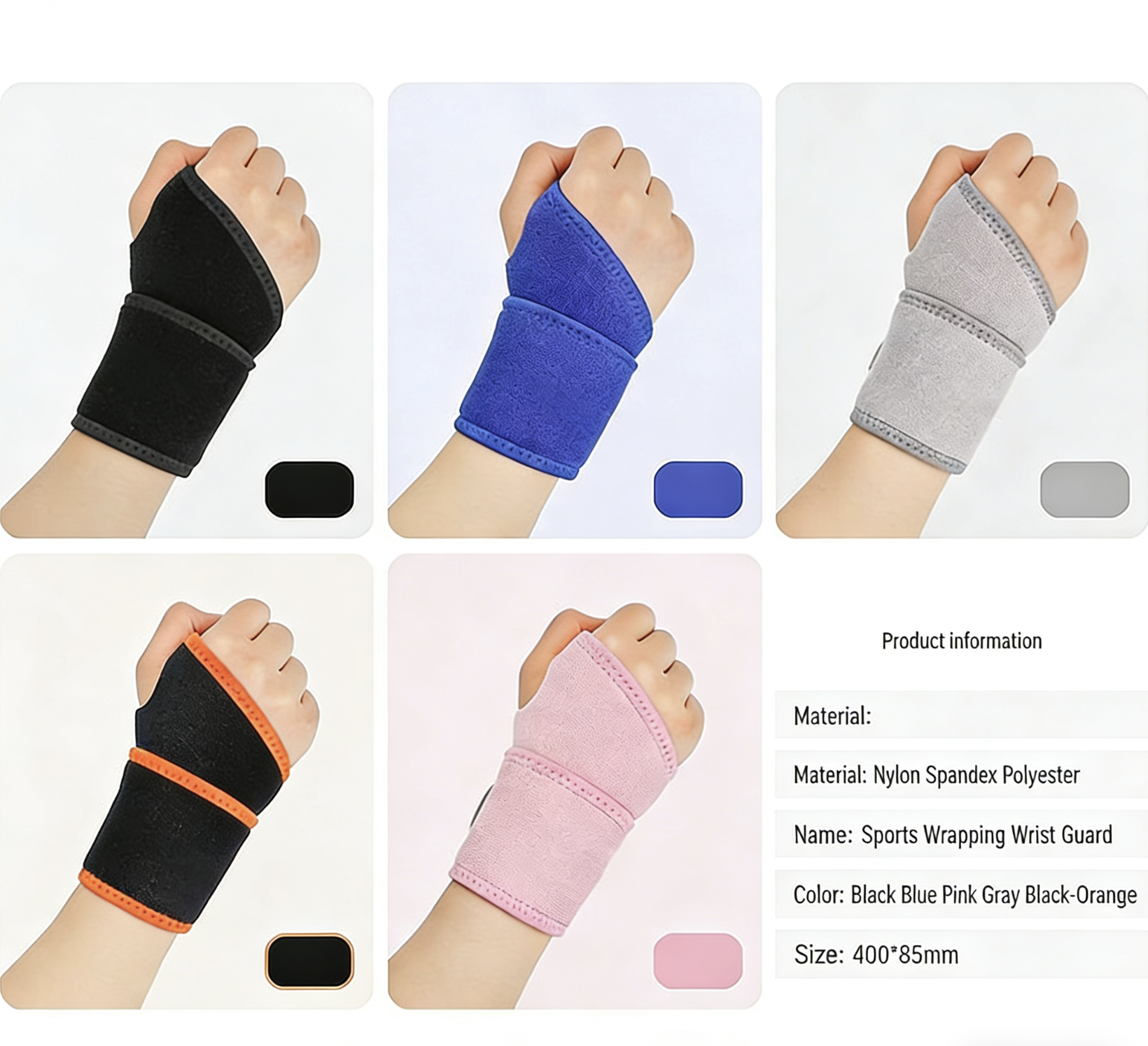 Adjustable Wrist Wrap for Weightlifting Basketball Wrist Support Brace for Sports and Fitness