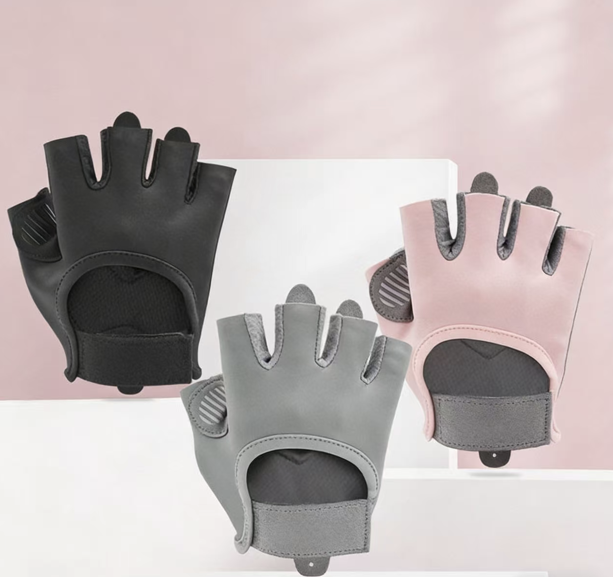 Fashionable Half-finger Liquid Silicone Protective Fitness Gloves for Sports and Yoga