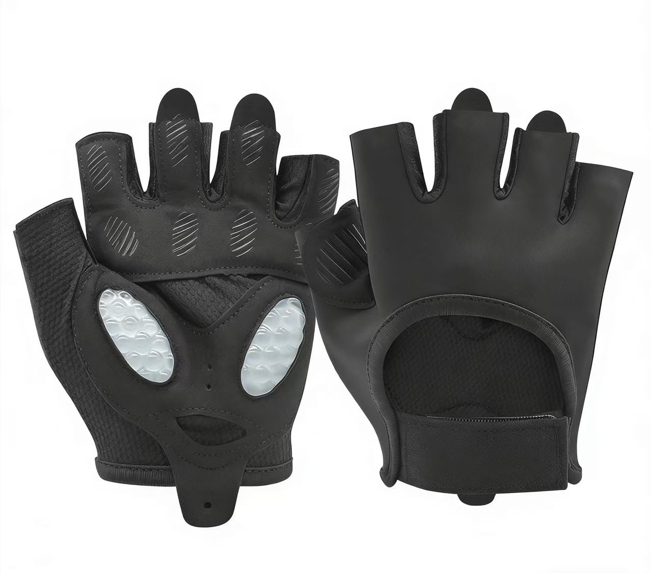 Fashionable Half-finger Liquid Silicone Protective Fitness Gloves for Sports and Yoga