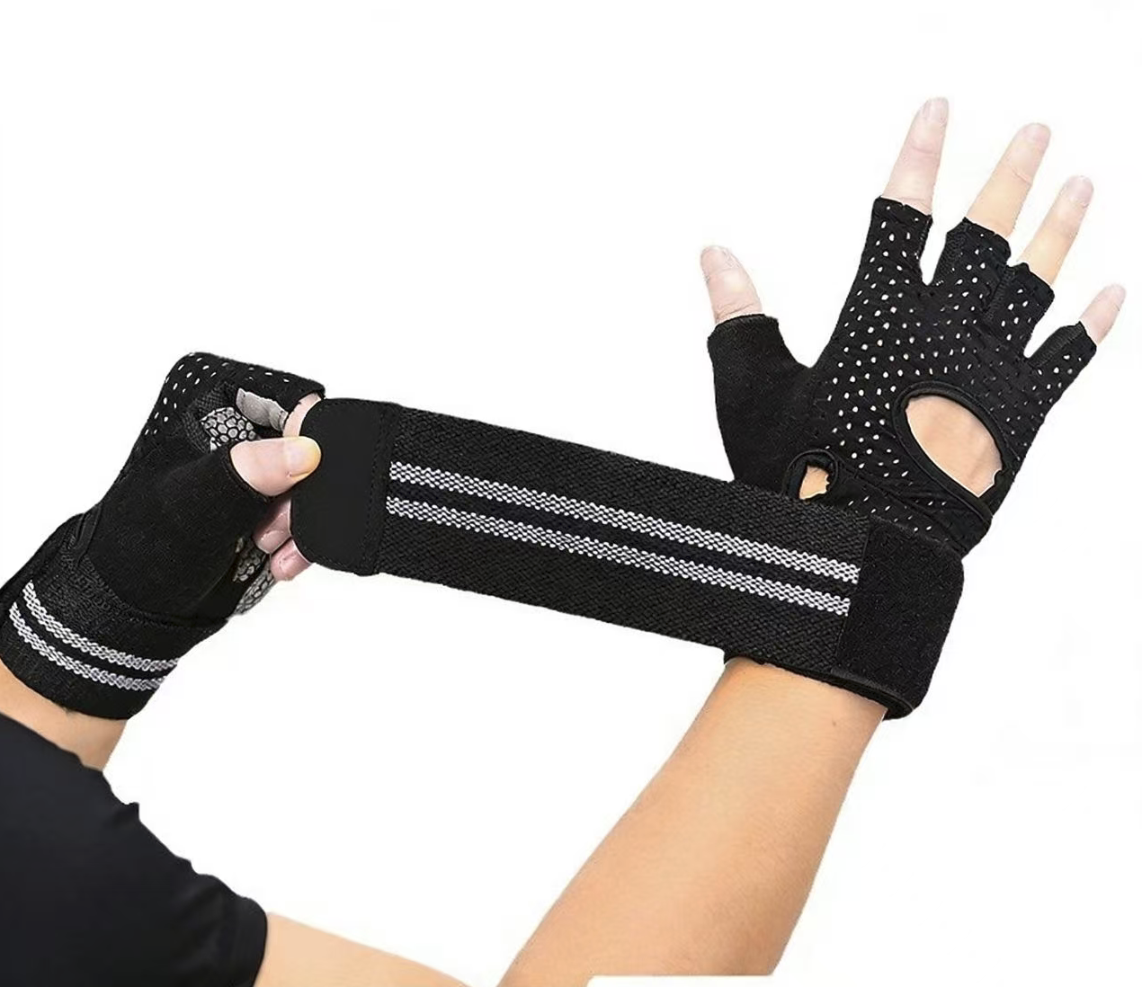 Anti-slip Breathable Outdoor Sports Gloves Half-finger Design for Fitness