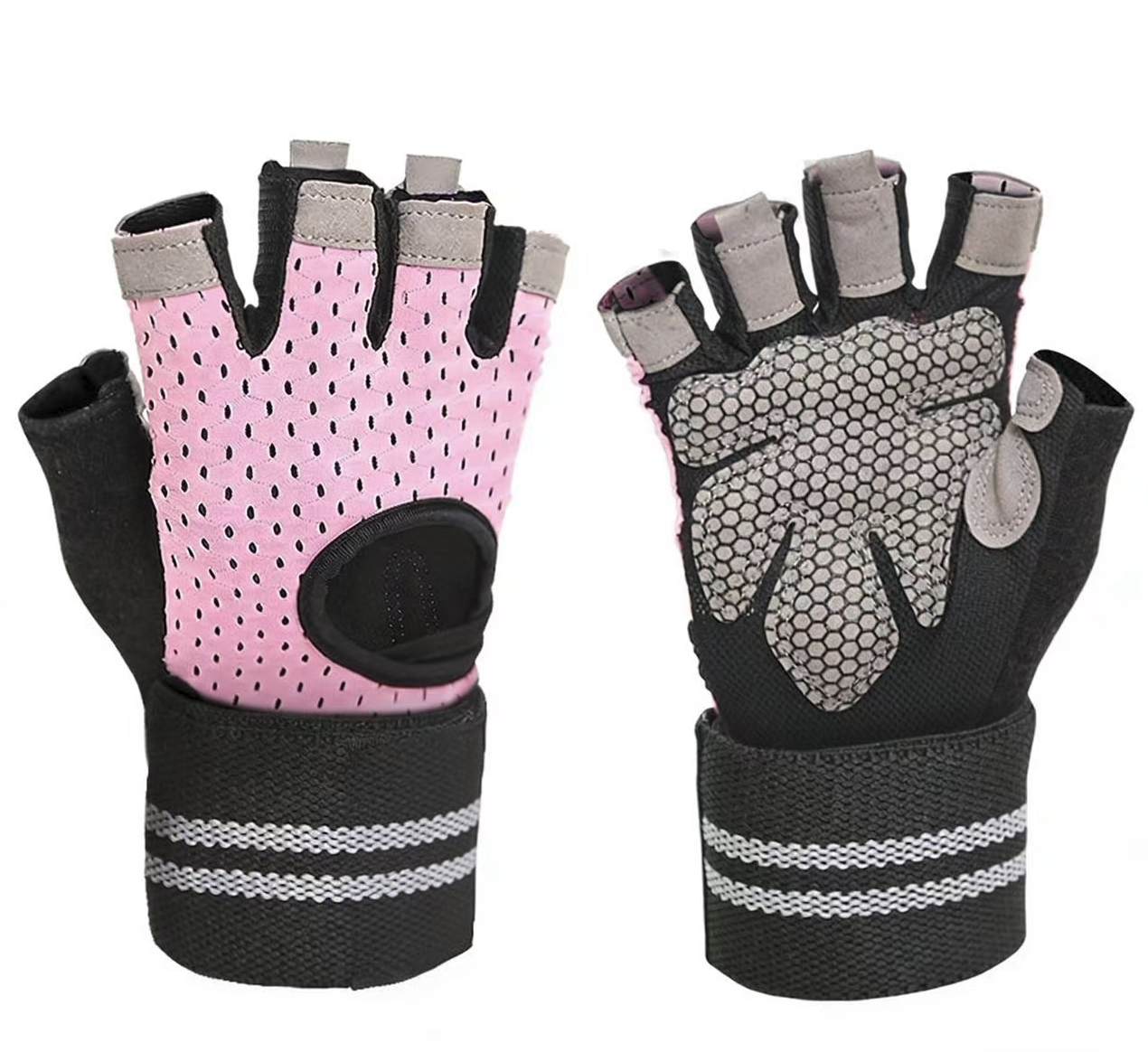 Anti-slip Breathable Outdoor Sports Gloves Half-finger Design for Fitness