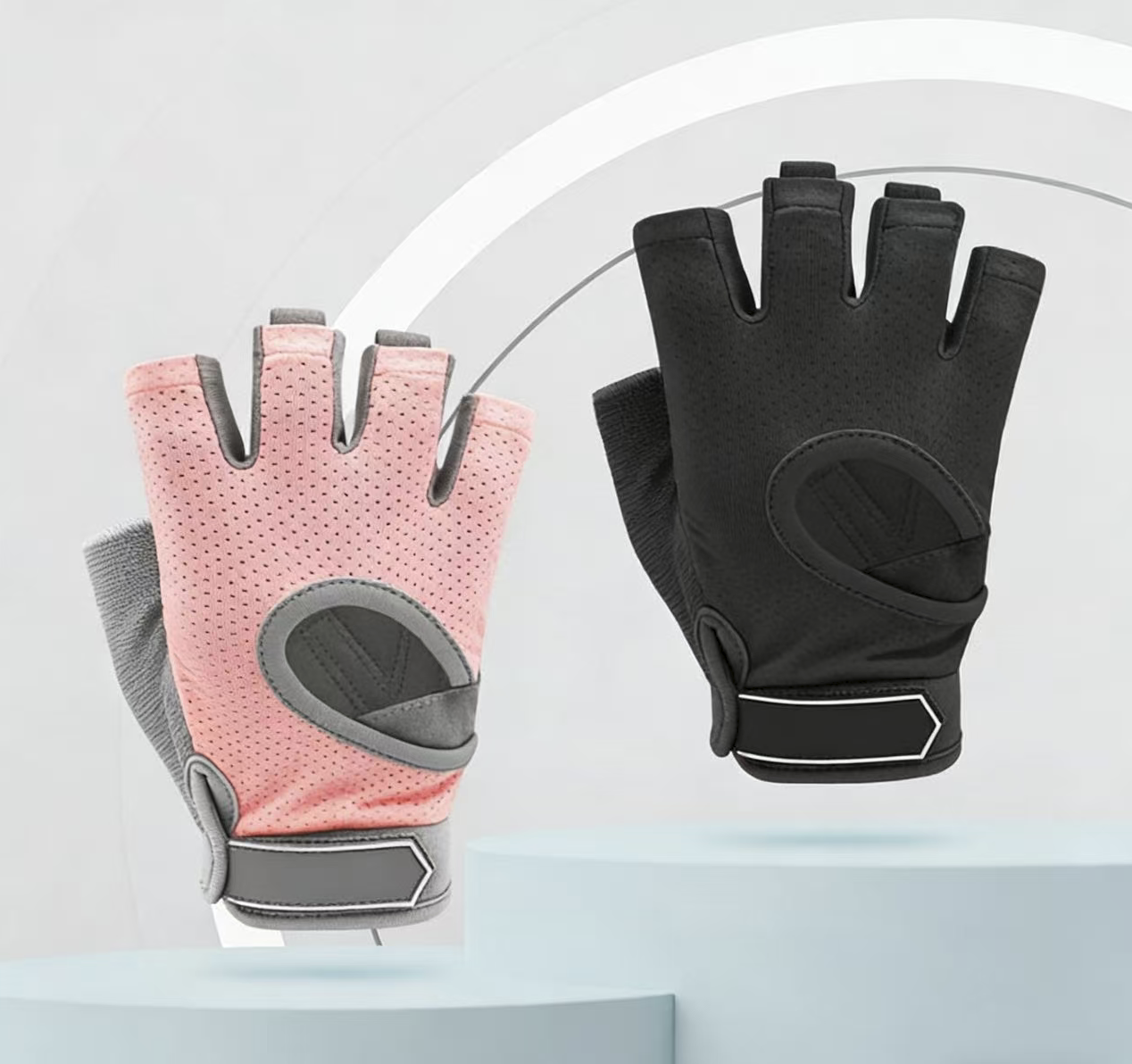 Non-slip Breathable Half-finger Gloves Fitness Gloves Thickened Design