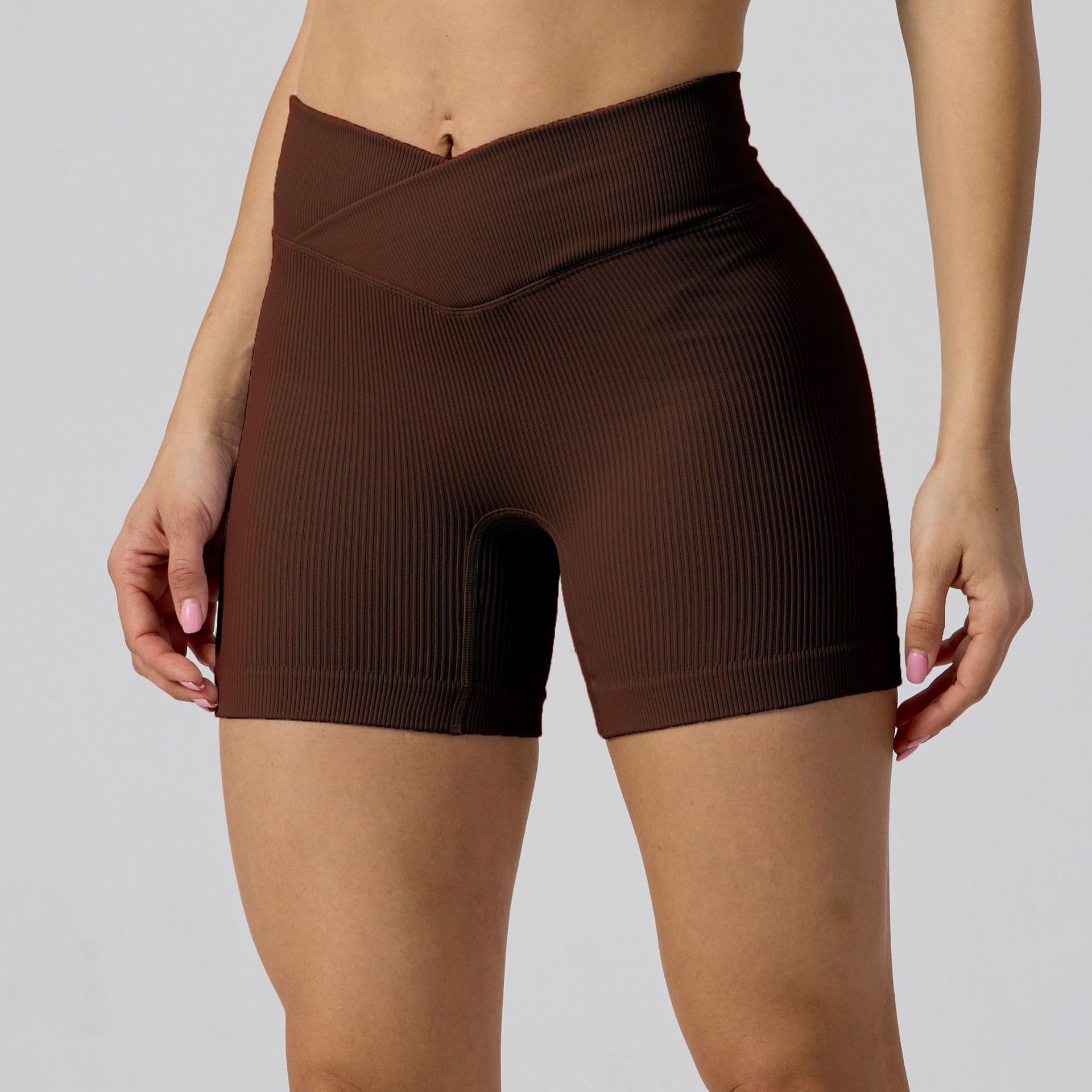 Seamless Women Yoga Shorts Butt-lifting Body-shaping Pants