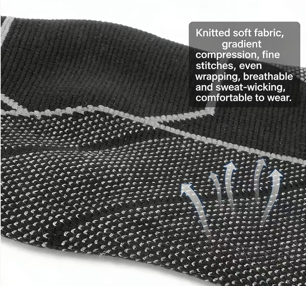 Knitted Ankle Support Brace Breathable Compression Ankle Sleeve Protector