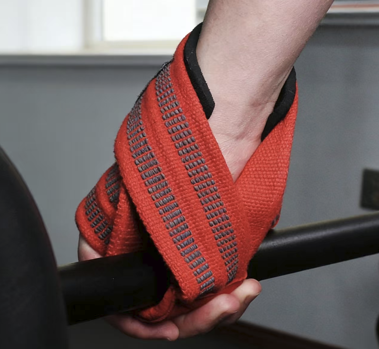 Fitness Wrist Wraps Figure-eight Lifting Straps Non-slip Grip Straps Pull-up Assistance Straps