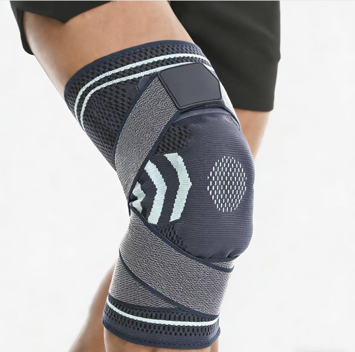 Sport Strap Silicone Knee Pads Knee Support Brace Elastic Strap Knee Sleeve