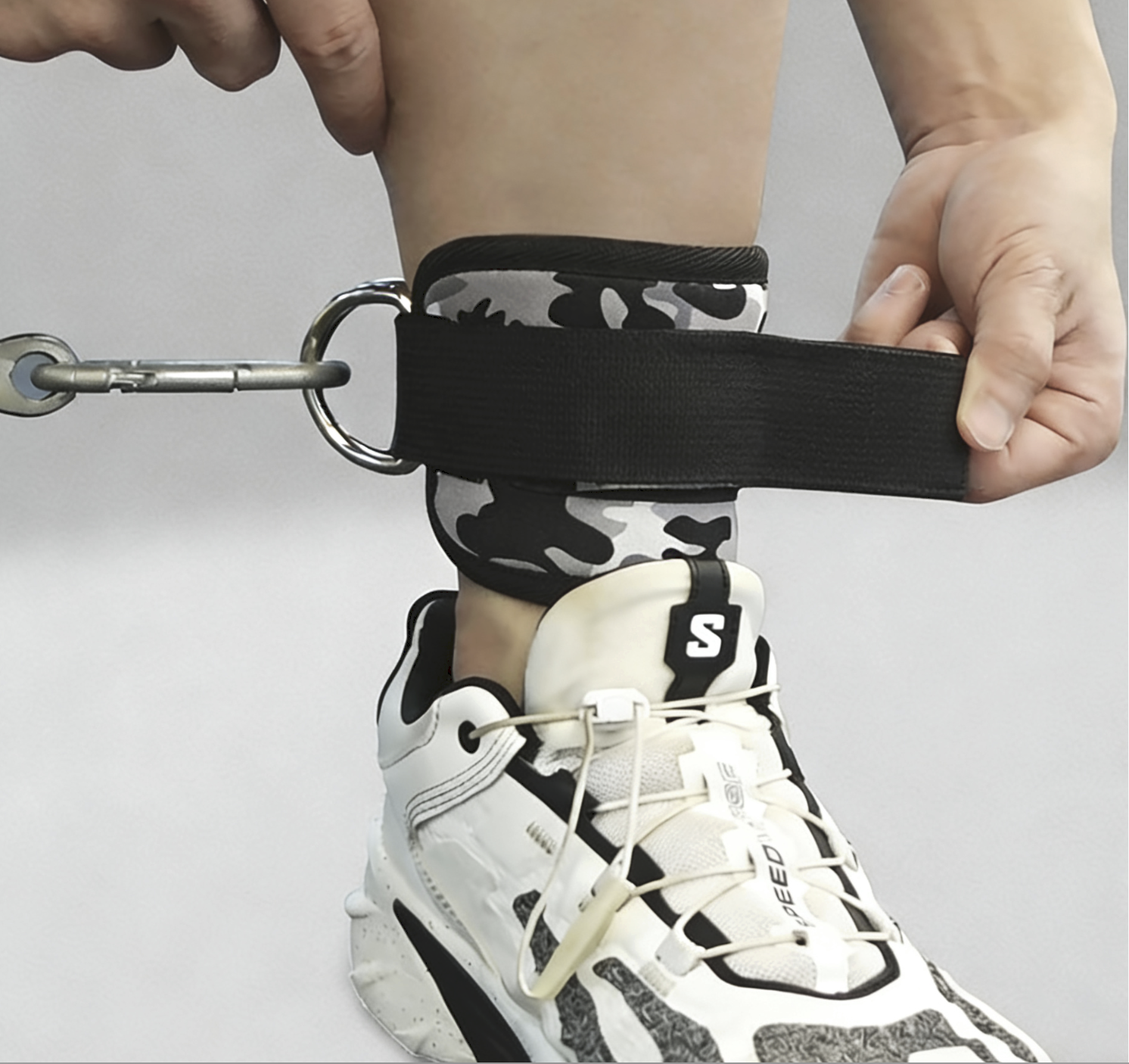 Slimming Camouflage Ankle Strap Leg Muscle Training Fitness Support Brace