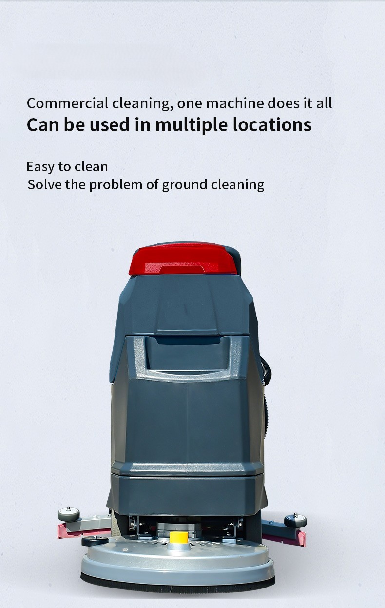 530mm Walk Behind Floor Scrubber Dryer 24V 100Ah Battery Powered Commercial Cleaning Machine Factory