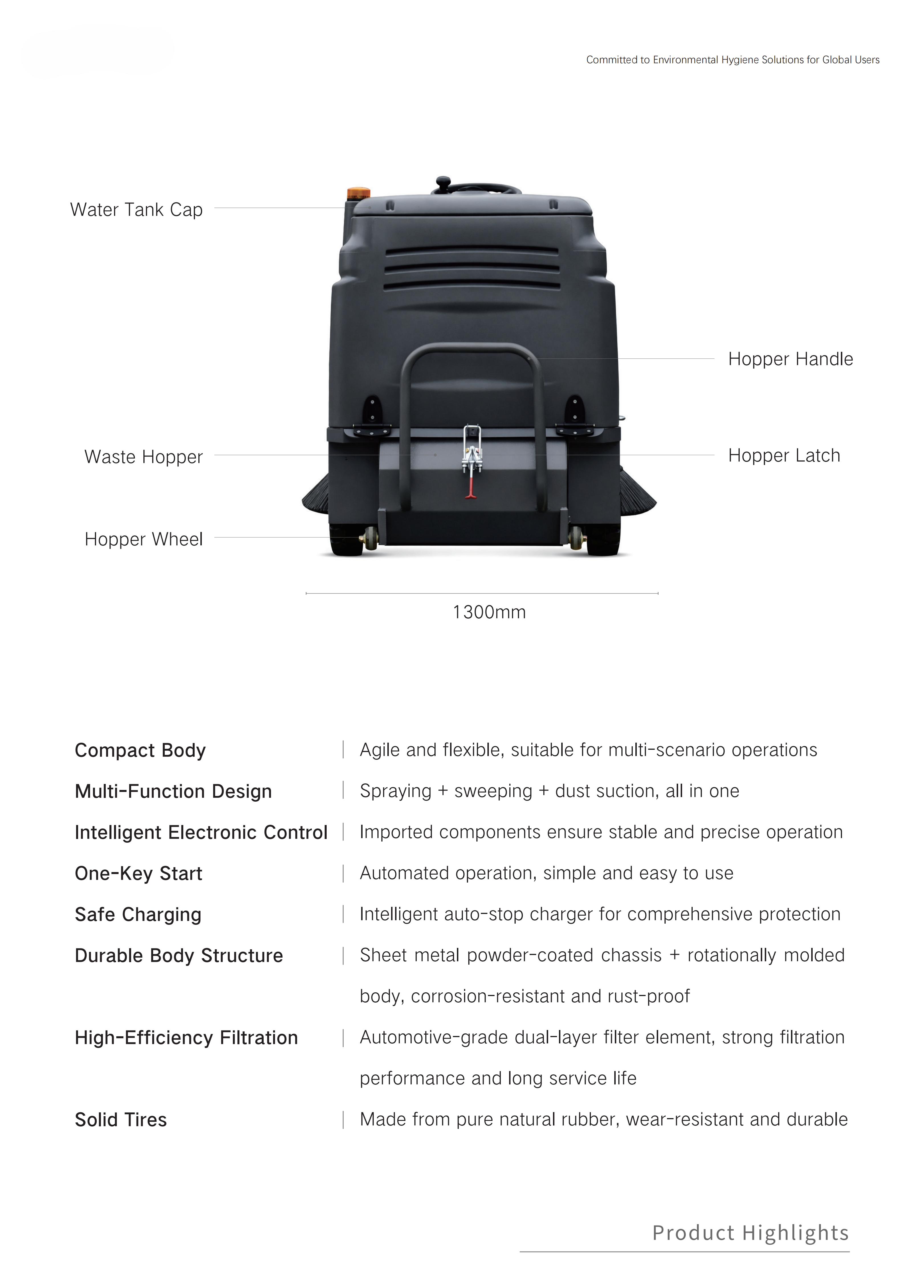 Street Cleaning Machine Road Vacuum Sweeper Ride on Outdoor Floor Sweeper Industrial Self-unloading 