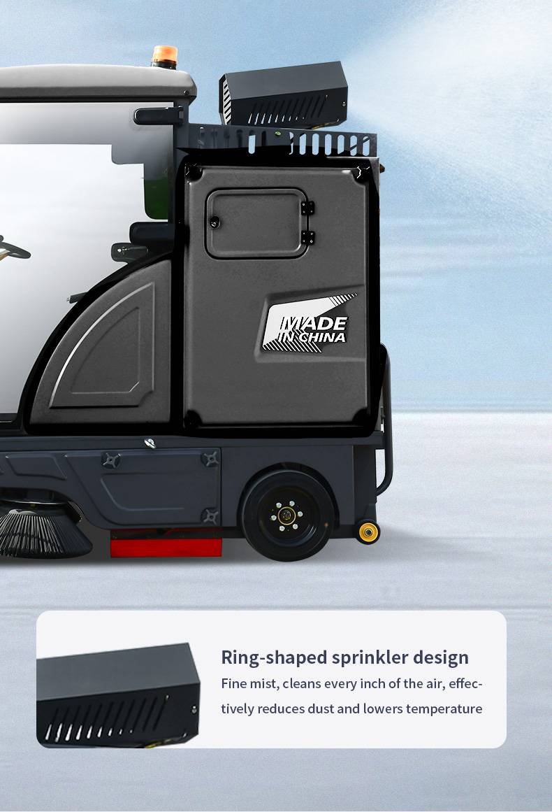 Electric Floor Sweeper GS19 Seat Driving Model Box Floor Washer Cleaning Machine for Road Washer