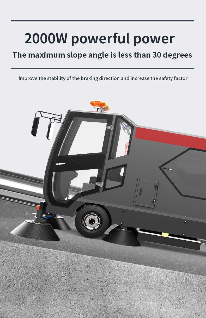  Industrial Ride-on Manual Sweeper Spraying Factory Workshop Park Road Garbage Cleaning Vehicle 
