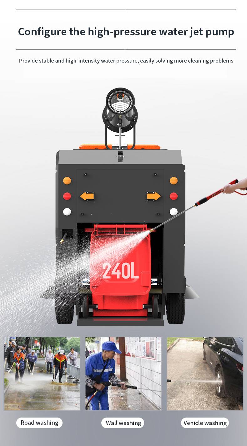  Industrial Ride-on Manual Sweeper Spraying Factory Workshop Park Road Garbage Cleaning Vehicle 